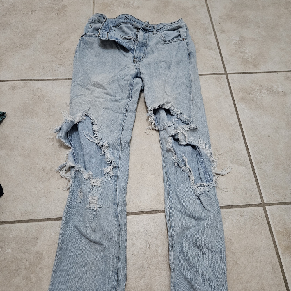 No Boundaries Light Blue Distressed Skinny Jeans